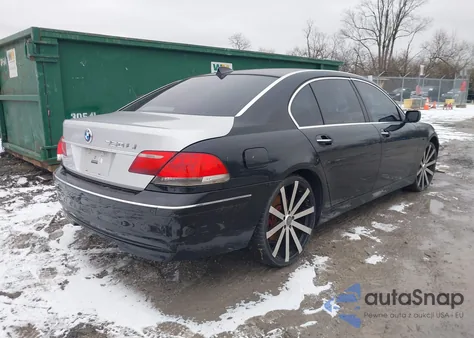 2007 BMW 750Li из США, поврежденный, VIN WBAHN83517DT75423